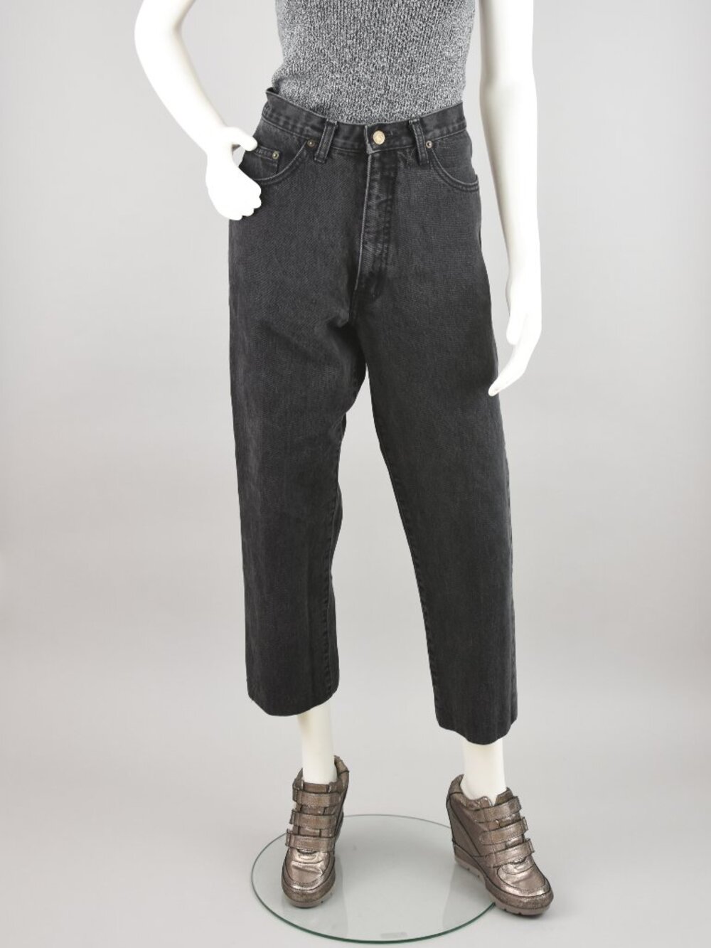 Vintage Faded Black Guess Jeans Women's 34x25